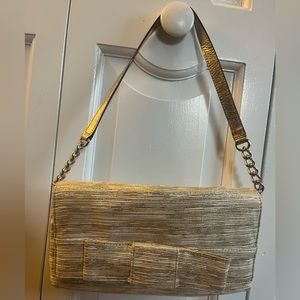 Kate Spade gold evening bag